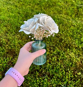 Book Page Roses - Book Floral Arrangement - Etsy