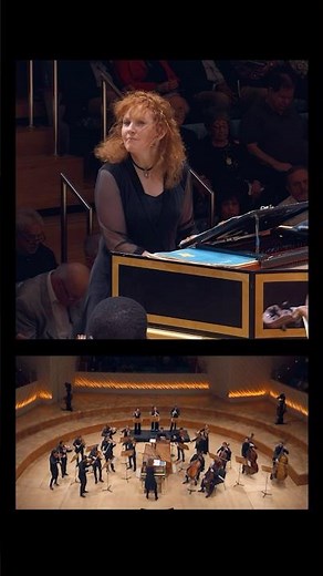 Conducting while playing harpsichord!