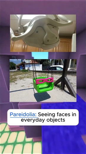 Pareidolia is the phenomenon of seeing recognizable shapes, patterns, or faces in random, objects,