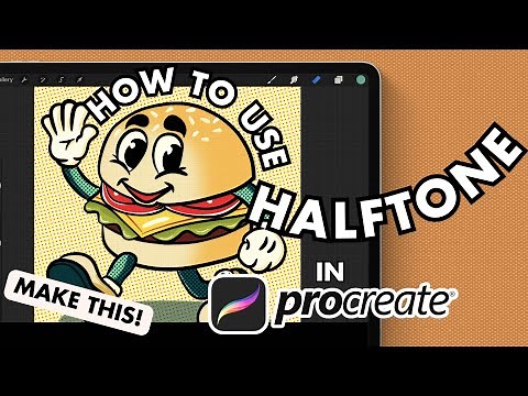 How to use Halftone in Procreate | Procreate Tutorial | How to make Halftone Images in Procreate