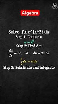 Solve This Integral Quick: E Substitution