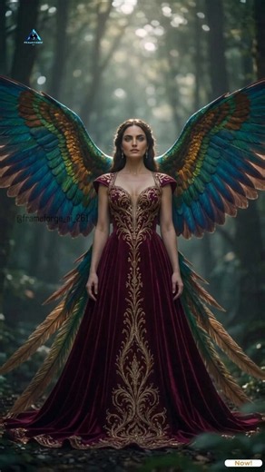 Peacock Goddess Awakening 🦚✨ | AI Fantasy Transformation #aiart #peacockgoddess #aivideo