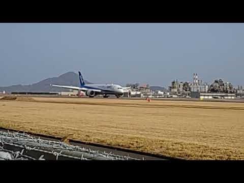 松山空港583便着陸🛬（JA824A）