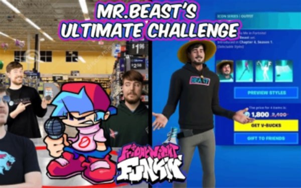 FNF超优质模组 MR.BEAST'S ULTIMATE CHALLENGE // Boyfriend Vs Mr.Beast