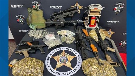 Convicted felon awaiting trial on 14 charges arrested in Iredell County drug bust, sheriff says
