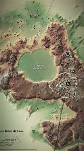 What LIDAR Found Under 6 Square Miles of Jungle #shorts