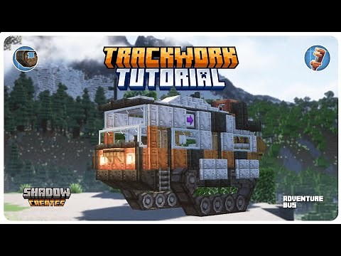 Minecraft Adventure bus Tutorial. Lets build tracks bus in Minecraft