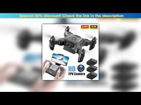Hands-on New Mini Drone V2 4K 1080P HD Camera WiFi Fpv Air Pressure Altitude Hold Foldable Quadcopt