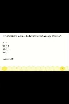 MCQs on array data structure #computerscience #datastructures #dsa #facts #exam #class