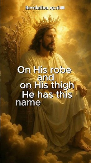 Jesus: King of Kings and Lord of Lords. Revelation 19:16