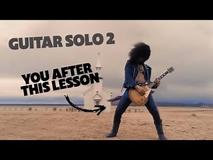How to play GUITAR SOLO 2 from November Rain by Guns N' Roses