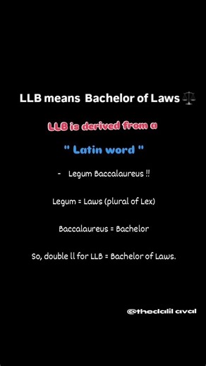 LLB full form💫