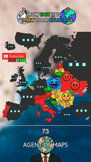 How Easy is it to Draw Your Country ✍️ ! #europe #history #mapping #geomapping #geography