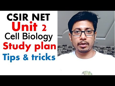 CSIR NET life science unit 2 | CSIR NET study plan for syllabus unit 2 | CSIR NET cell biology