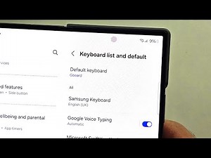 How To Change Keyboard on Samsung Galaxy Z Fold 6