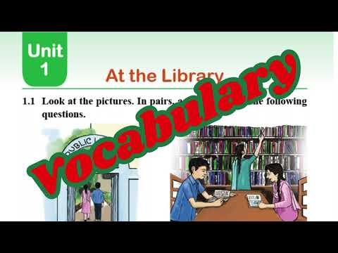 Class 5, unit 1, page 1 Word meaning vocabulary