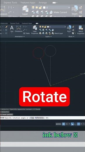 AutoCAD Rotate Command | Rotate Objects Precisely