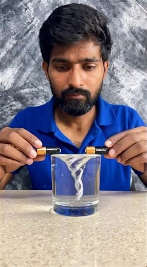 Battery-Powered Vortex Experiment by an Indian Scientist #shorts