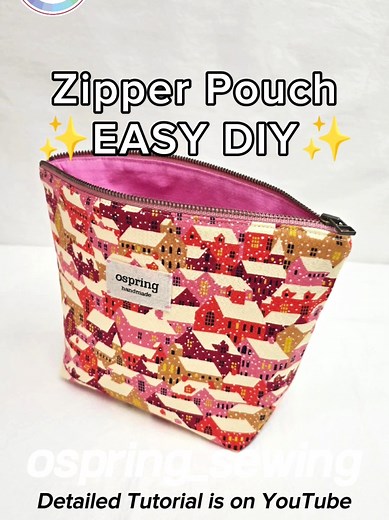 How to Sew a Zipper Pouch: Simple DIY Tutorial