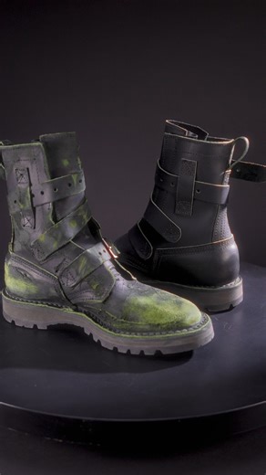 Rose Anvil | Handmade Goods on Instagram: "Damage confirmed. A close up look at the Tanker Boot pre & post abuse. The first Tanker Boot built out of Alien Core Leather drops TODAY 01.29, Rose Anvil x Nicks. Last chance to get early access, sign up at link in bio {0}"