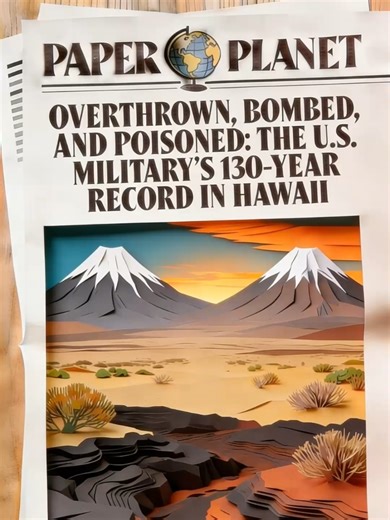 🌺🌴💣🌴🌺 #Hawaii #military #history #environment #paperplanet sources include: Dr. Kamana Beamer 'Seeds of Occupation' Honolulu Civil Beat 2.21.2017 'The health risks of depleted uranium in Hawaii' NBC News 7.4.2025 'US Military's attempt to retain strategic land runs into Native Hawaiian opposition' Aloha State Daily 5.9.2025 'State rejects Army's PTA lease extension'