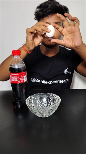 egg and coca cola experiment 😱 #diy #lifehacks #experiment #sahil | sahil.expriment
