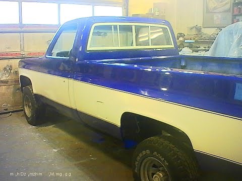 SQUARE BODY CHEVY...2 TONE PAINT PART 3...THE TRUCK IS WHOLE AGAIN!