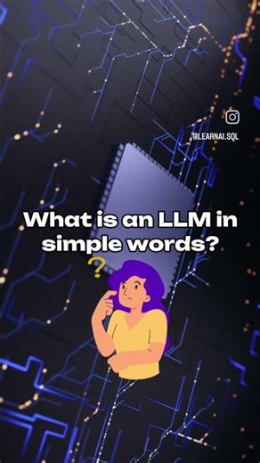 LLM = Large Language Model #ai #artificialintelligence #chatgpt #learnai #llm #generativeai #prompt