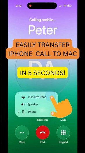 Easily Transfer iPhone 📱📞 Call to Mac 🖥️💻 on iOS 26