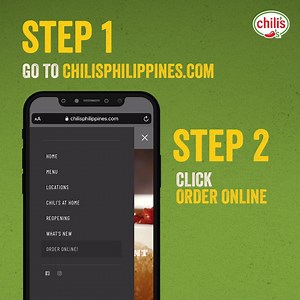 10K views · 77 reactions | Whether you're craving a burger, fajitas, or pasta, Chili's has a pickup option that allows you to enjoy your favorite meals in the comfort of your own home. Check out these easy steps to get your Chili's faves fast! | Chili's Philippines | Facebook