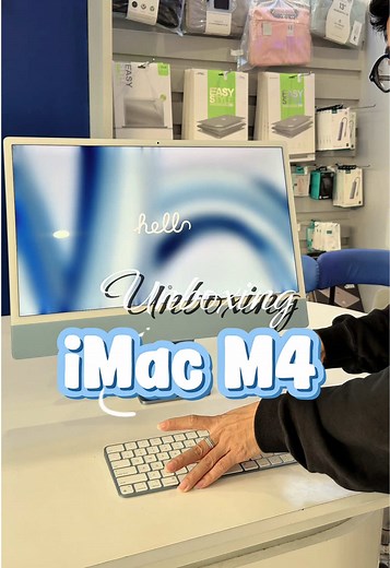 Unboxing iMac M4 blue siu xinh, khách làm sale cần máy bàn văn phòng đẹp thì iMac là ngon luôn rùi #iMac #unboxing #viralvideo #xuhuong #trending