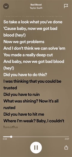 Taylor Swift Bad Blood Lyrics