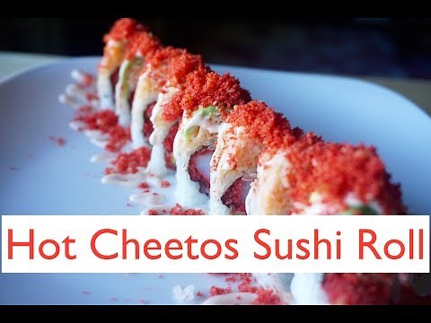 Flamin Hot Cheetos Sushi roll