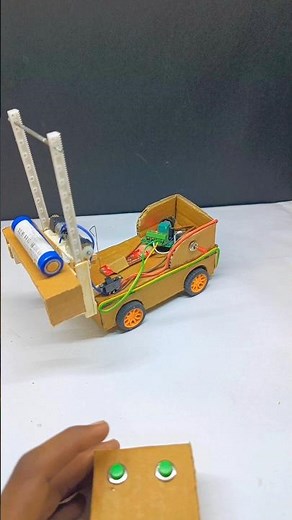 DIY Toy Forklift Machine 🚧 Full Power Test 🔥