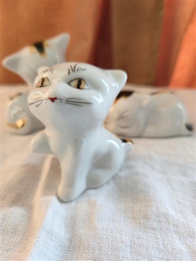 Vintage Ceramic Cat Figurines • Mid Century Style • Collectible Cats • Retro Home Decor - Etsy Canada