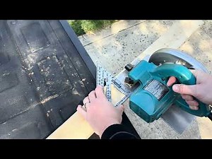 Using a Speed Square to Cut Straight