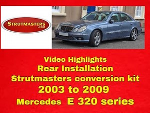 Rear Install: Mercedes E320 Suspension Conversion Kit By Strutmasters