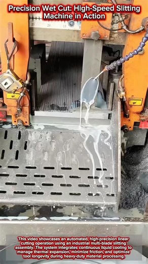 Precision Wet Cut: High-Speed Slitting Machine in Action ⚙️🚿