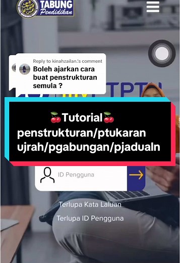Tutorial Penstrukturan Semula PTPTN Secara Aplikasi