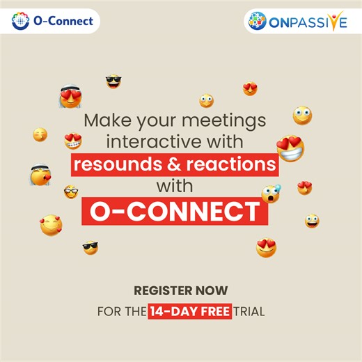 Make your virtual conferences more fun and engaging with resounds and reactions on O-Connect. Get your 14-day FREE trial here: https://o-trim.co/GetOConnectNow! #OConnect #ONPASSIVE #TheFutureOfInternet #VirtualConferencePlatform #OnlineMeetingPlatform #ONPASSIVEECOSYSTEM #FreeTrialOffer #virtualmeetings #livewebinar #webinar #connection #GlobalConnections | ONPASSIVE