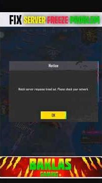 Easy Way To Fix Server freeze Problem In BGMI ✅