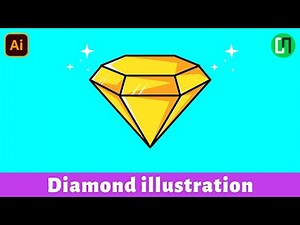 How to draw Diamond in Adobe Illustrator | Graphic Design Tutorial