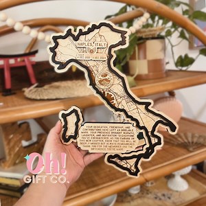 Custom Military Award – Personalized Air Force Plaque – U.S. Bases in Italy – Aviano, Sigonella, Vicenza, Naples – Promotion Going Away Gift - Etsy