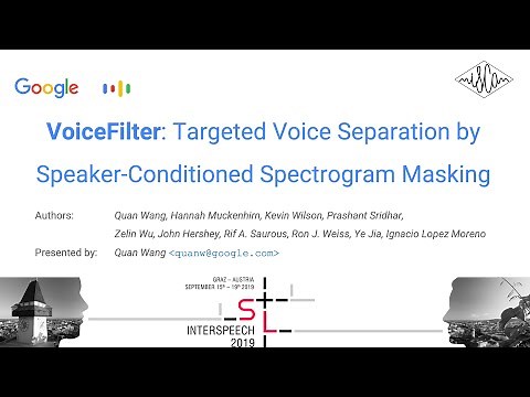 [Interspeech 2019] VoiceFilter: Targeted Voice Separation by Speaker-Conditioned Spectrogram Masking
