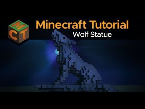 How to Build a Howling Wolf Statue in Minecraft