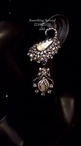 Celebrity jewellery... Half a Earcuff fit as shown on life size mannequin face... Check out the beauty,class n quality of this Handcrafted Polki Kundan,Baroque n zirconia pair with black Rodium plating ❤️ Rs 2200+ shipping To book this exclusive designer pair Call/WhatsApp 7719923322 | Something Special Pune | Facebook