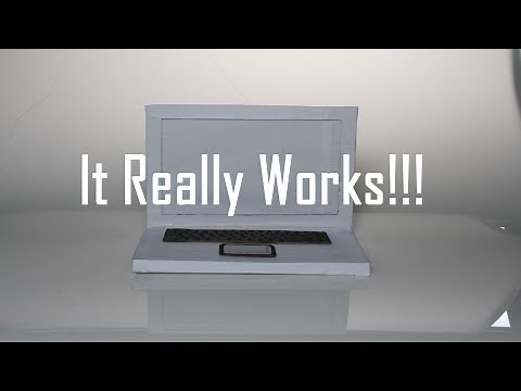 How To Make A Working Paper Laptop!!!