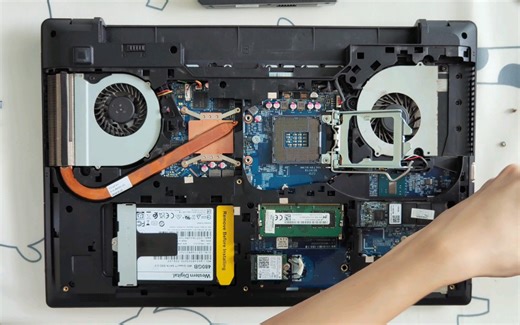 【拆机】6年的老笔记本电脑，DIY更换CPU，加装固态硬盘。办公更流畅，养老了