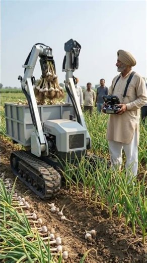 Robot Harvesting Garlic | Farmers Witness the Future of Smart Agriculture