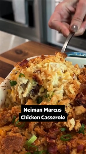 Neiman Marcus Chicken Casserole is the chicken dinner of your dreams! Click the link in the comments for the full recipe. 🥘 🔗 | Allrecipes
